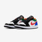 Jordan 1 Low Multi-Color Black Toe (Women's)