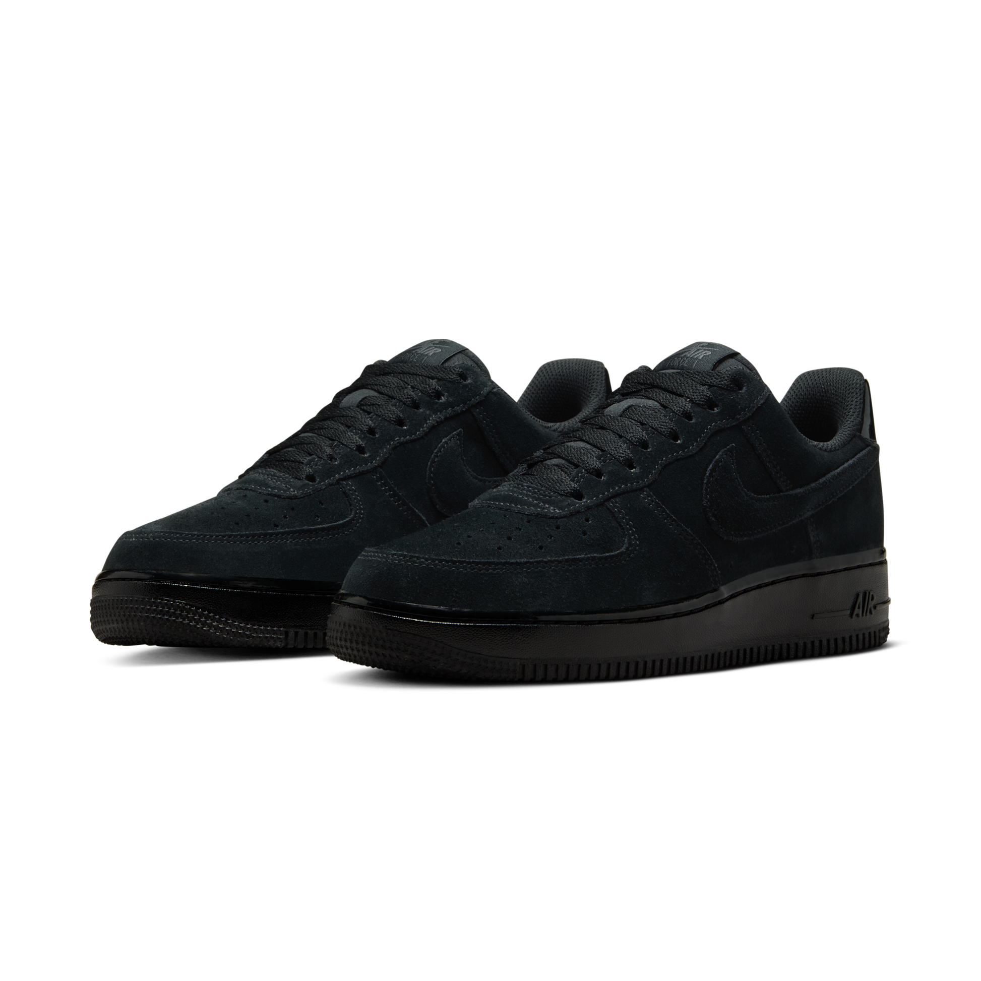 Nike Air Force 1 Low '07 Triple Black Suede (Women's)
