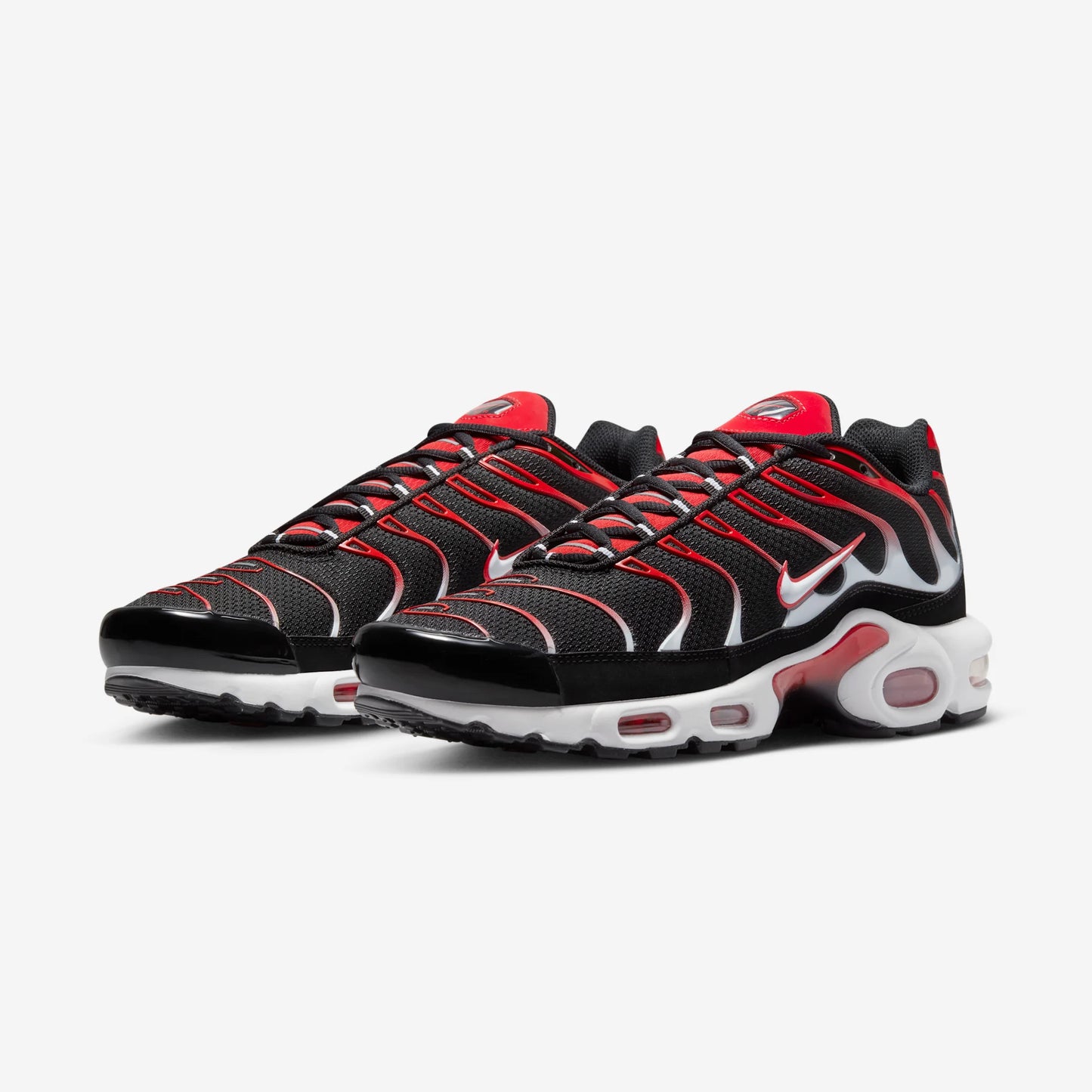 Nike Air Max Plus Black White University Red