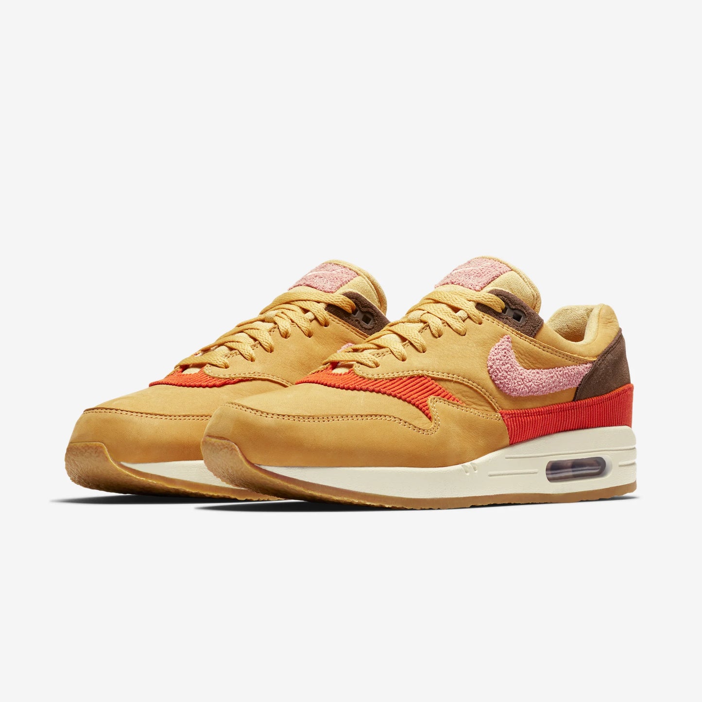 Nike Air Max 1 Crepe Wheat Gold Rust Pink