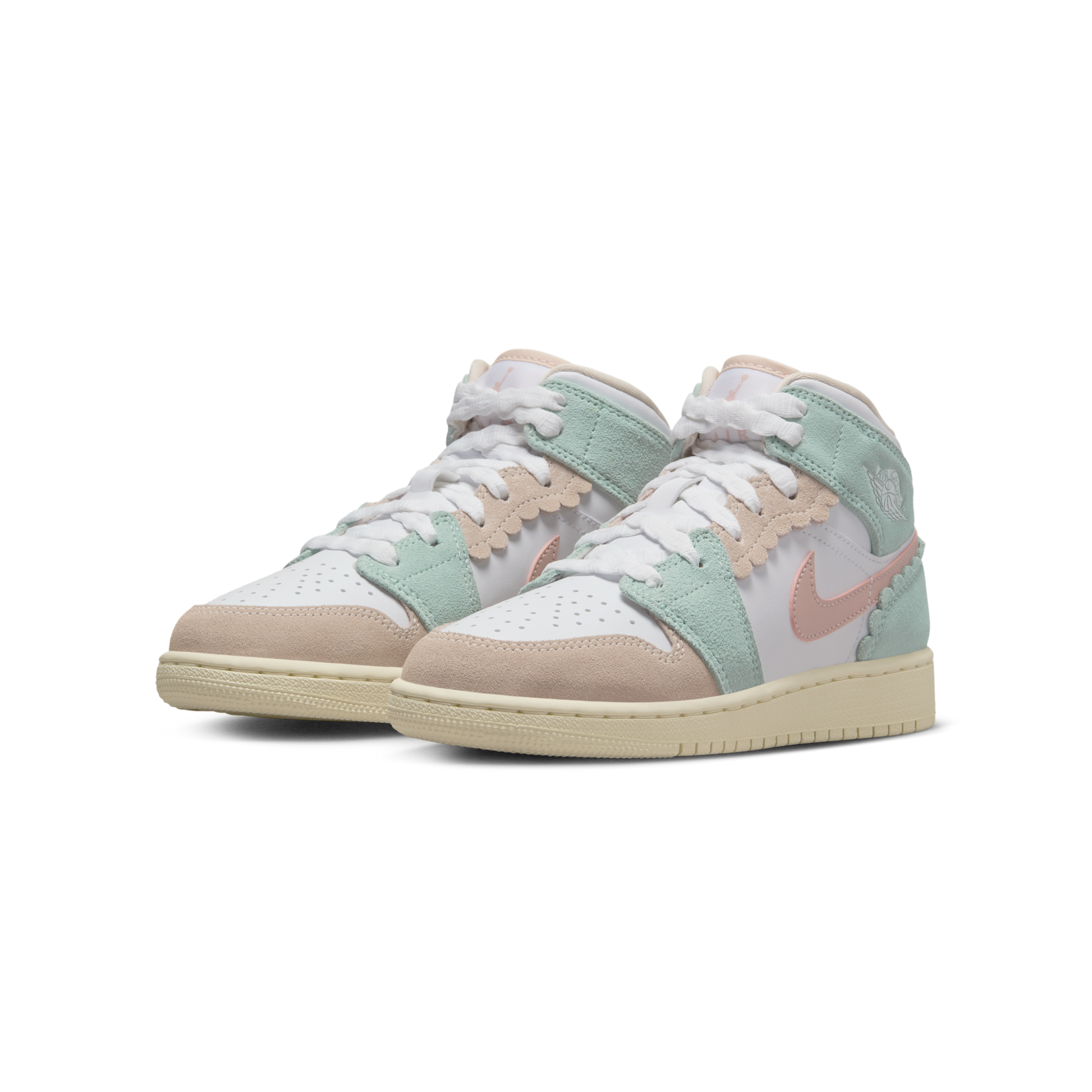 Jordan 1 Mid SE Pink Oxford (GS)