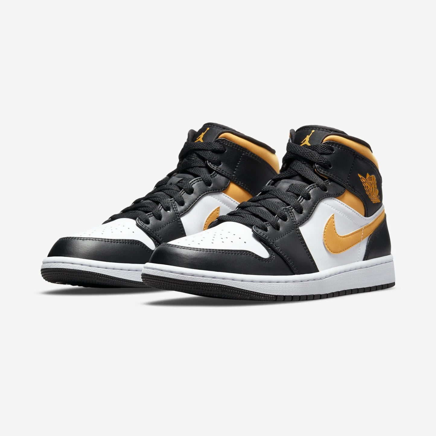 Jordan 1 Mid White Pollen Black
