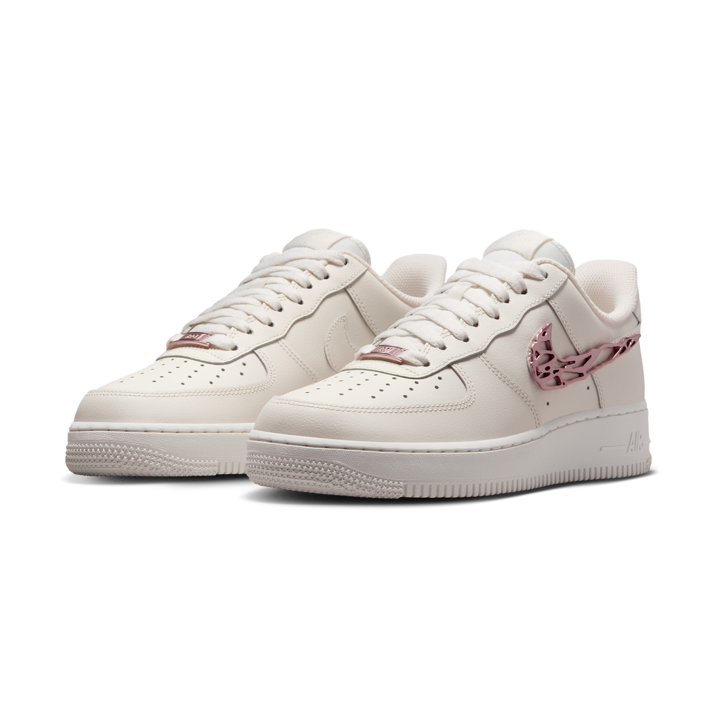 Nike Air Force 1 Low Liquid Metal Swoosh Metallic Rose Gold (Women's)