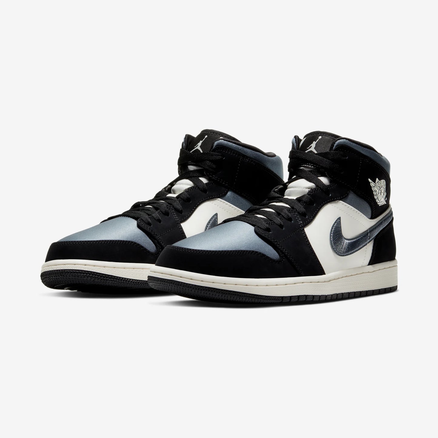 Jordan 1 Mid Satin Grey Toe