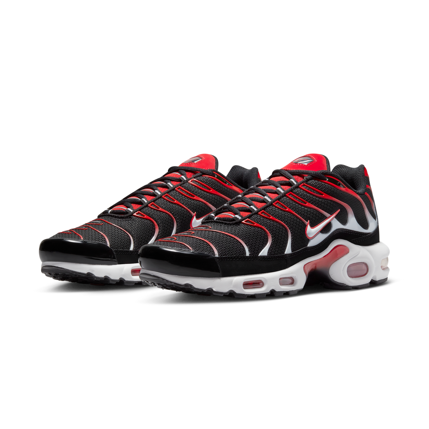 Nike Air Max Plus Black White University Red
