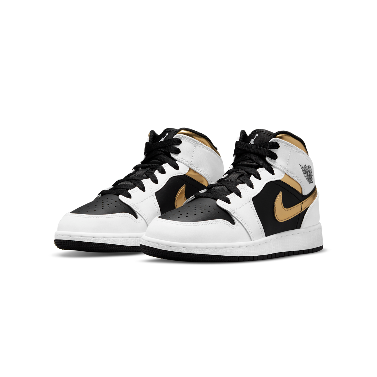 Jordan 1 Mid White Gold Black (GS)