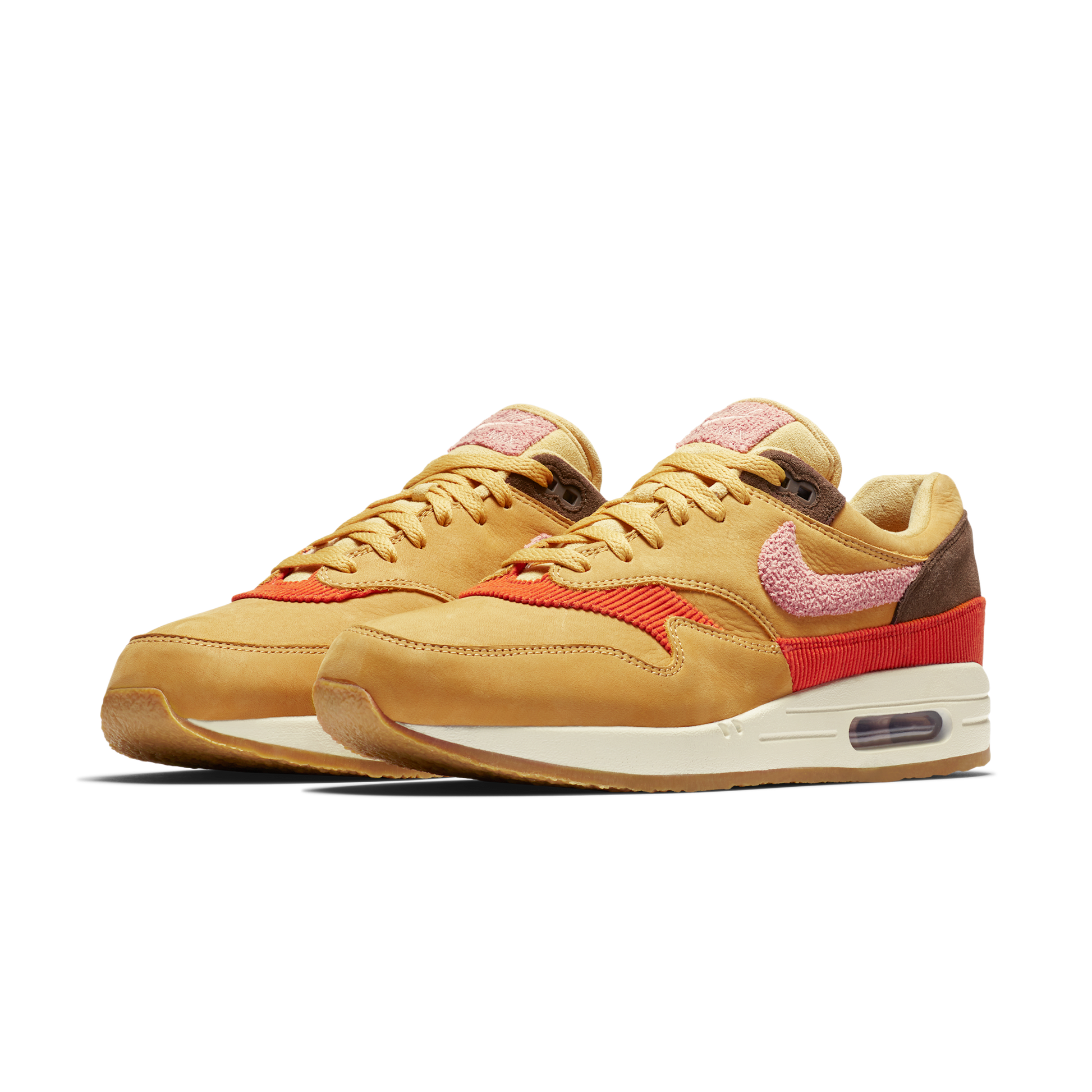 Nike Air Max 1 Crepe Wheat Gold Rust Pink