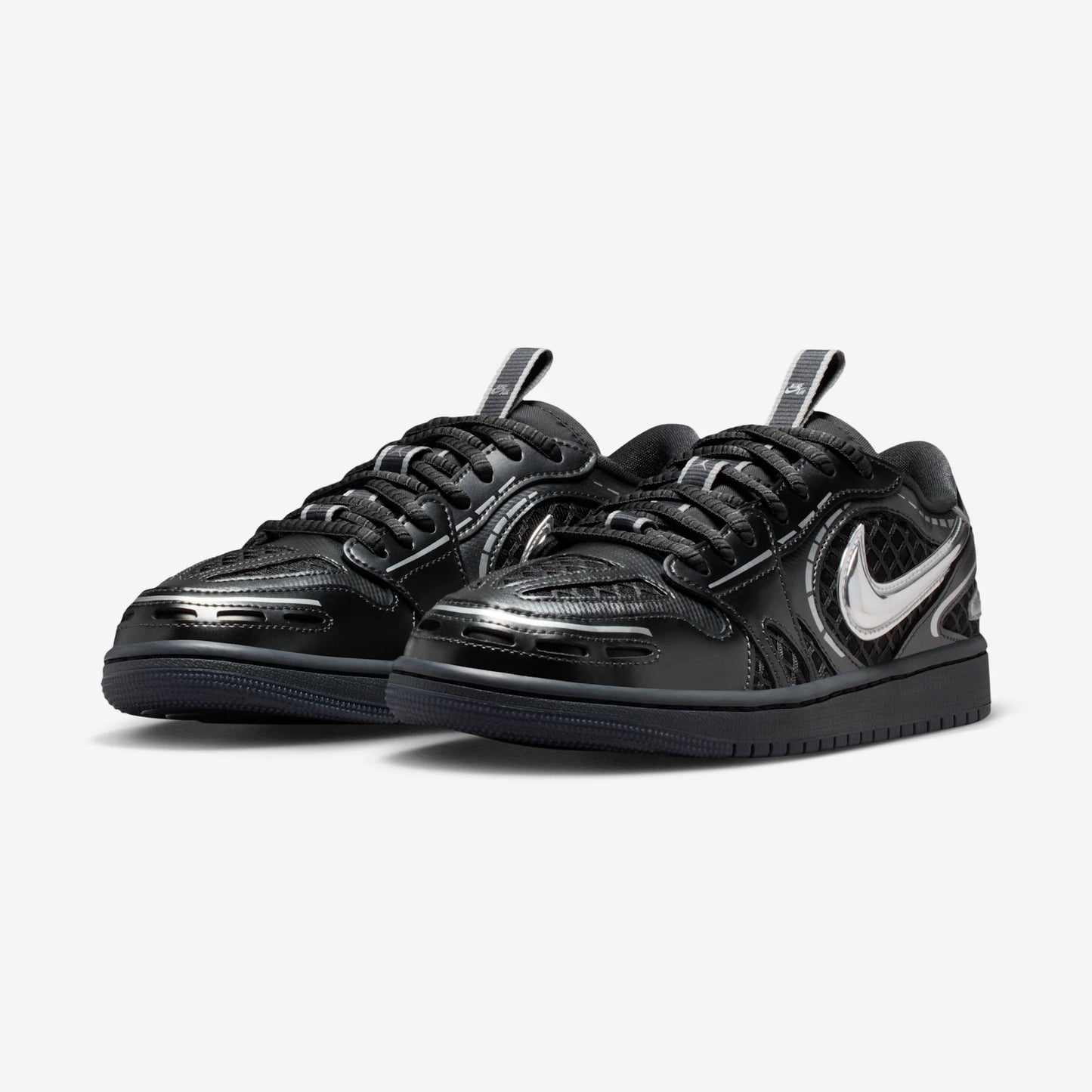 Jordan 1 Low Method of Make V3 Black Metallic Silver (Women's)