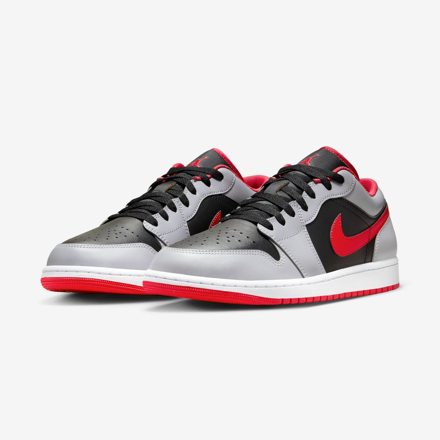 Jordan 1 Low Black Light Smoke Grey Gym Red