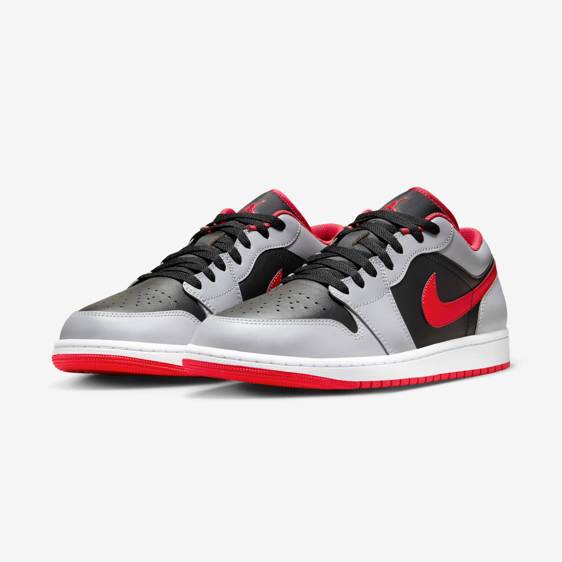 Jordan 1 Low Black Light Smoke Grey Gym Red