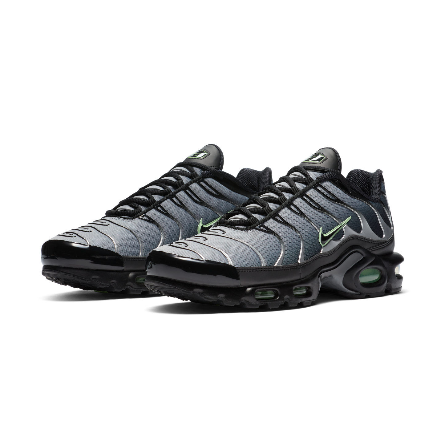 Nike Air Max Plus Black Particle Grey Vapour Green