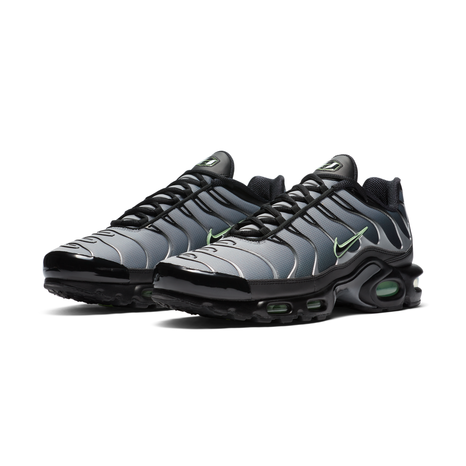 Nike Air Max Plus Black Particle Grey Vapour Green