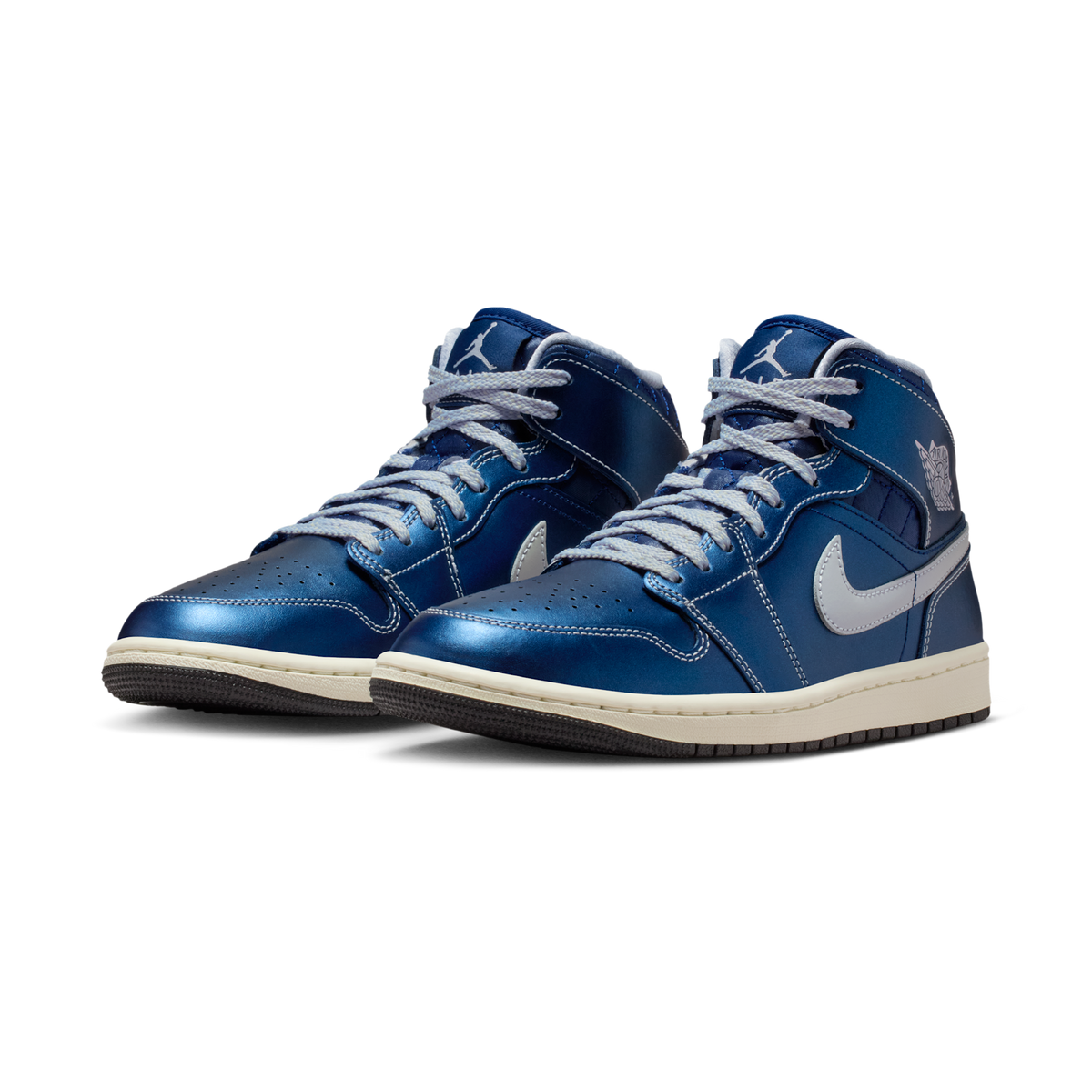 Jordan 1 Mid SE Metallic Blue Quilted (Women's)