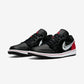Jordan 1 Low Brushstroke Swoosh Black