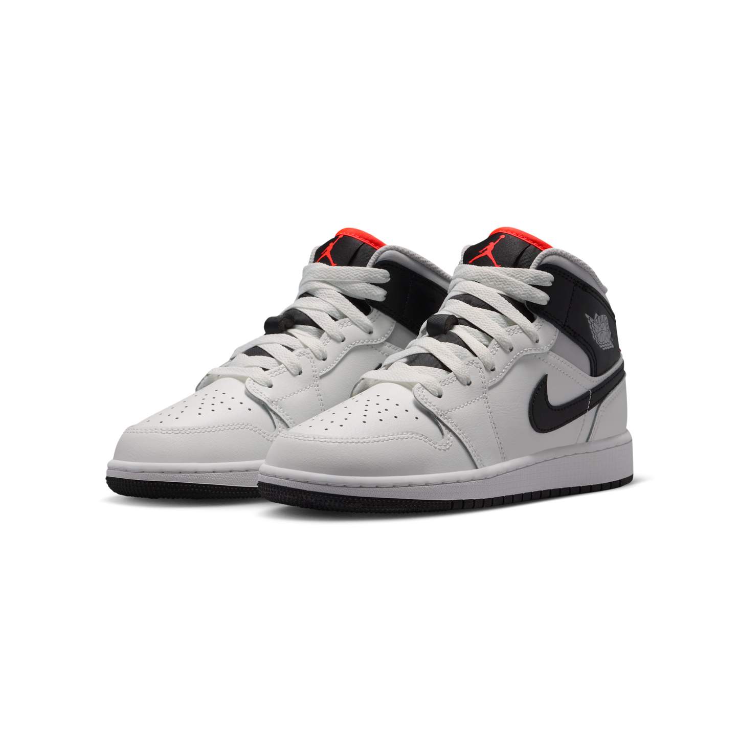 Jordan 1 Mid Summit White Infrared Black (GS)
