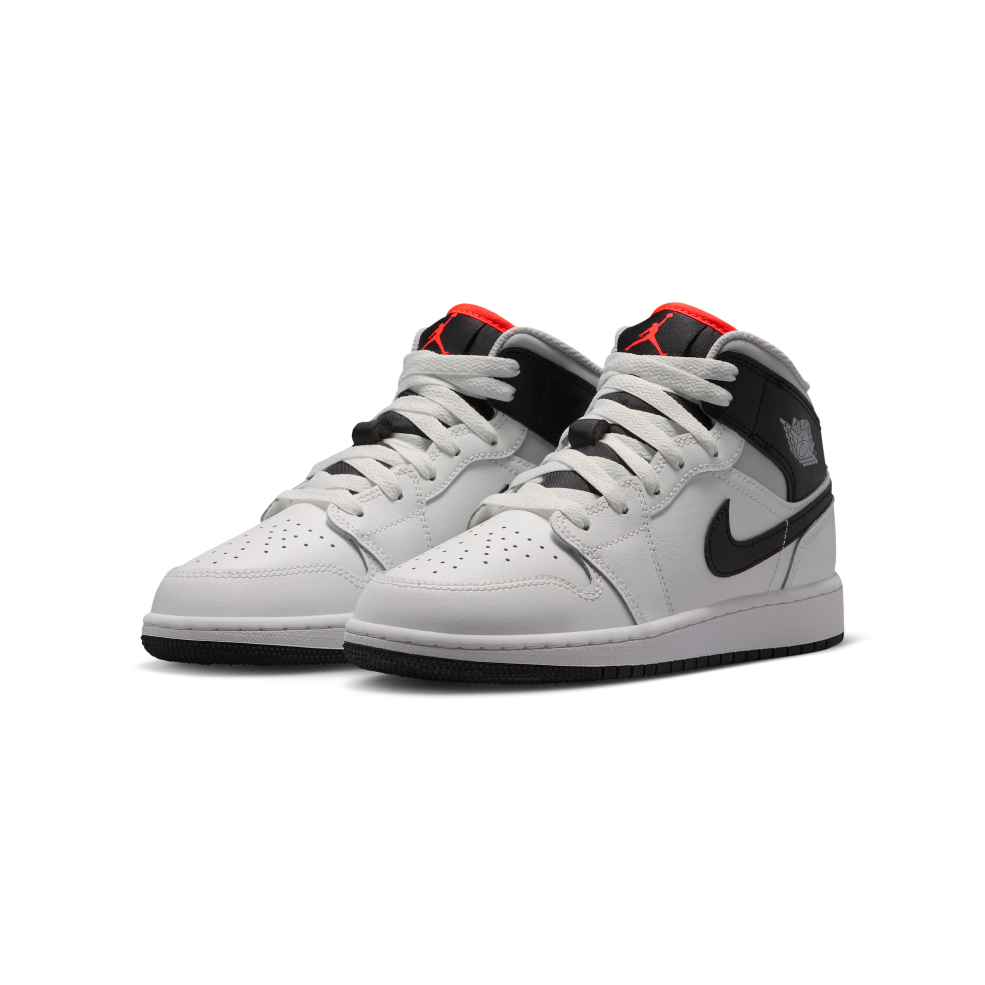 Jordan 1 Mid Summit White Infrared Black (GS)