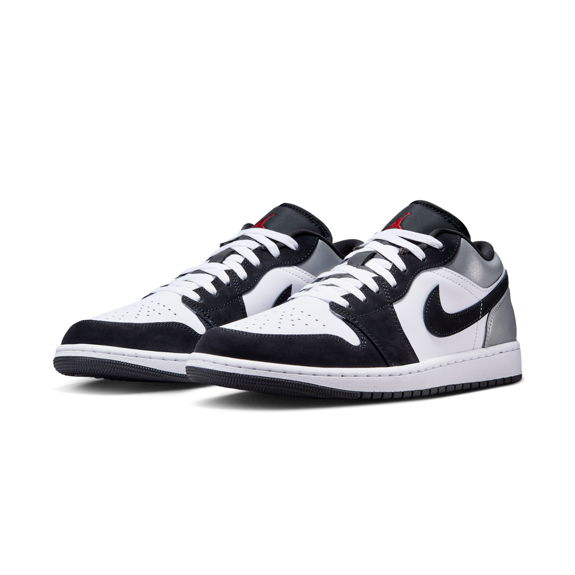 Jordan 1 Low SE White Fire Red Black Matte Silver