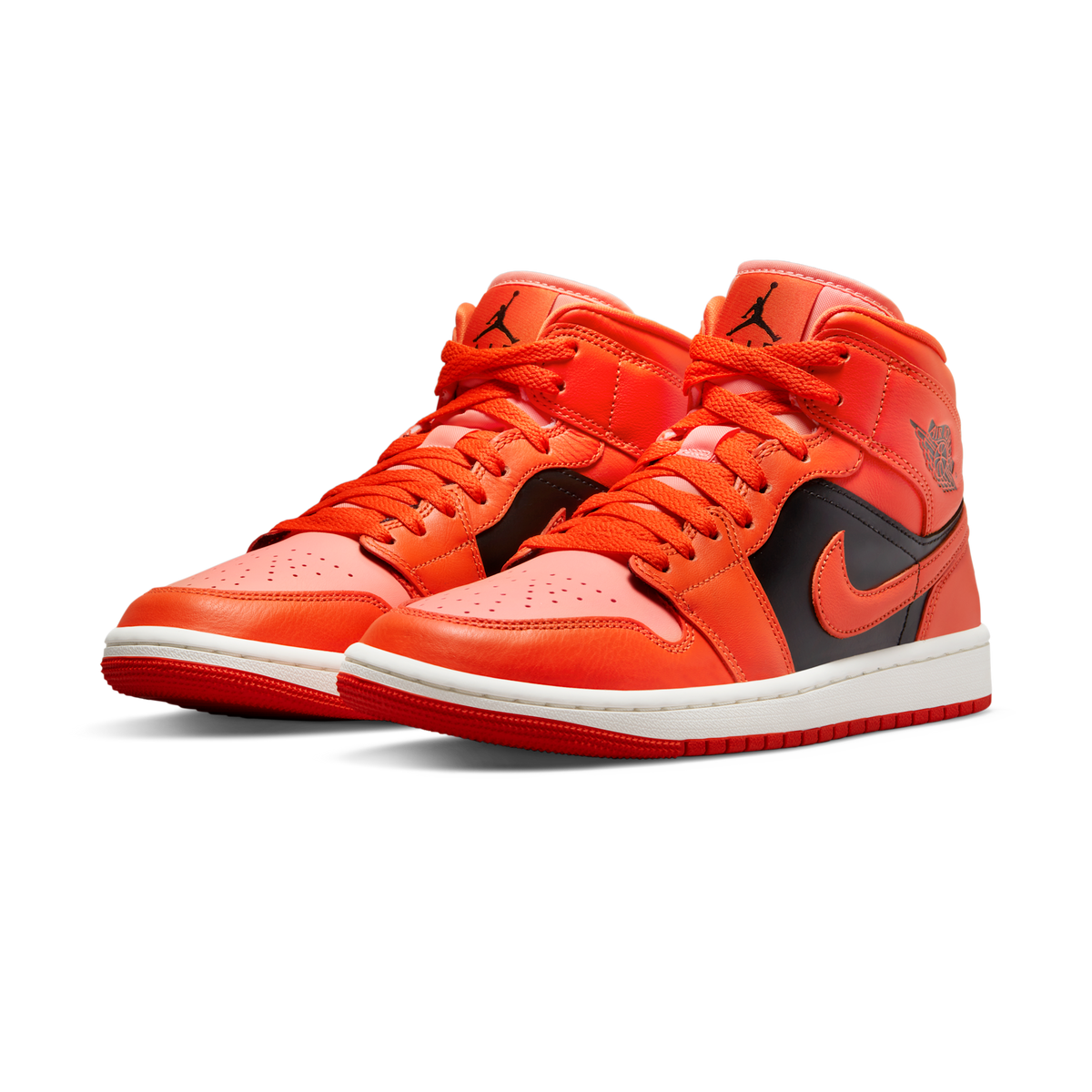 Jordan 1 Mid SE Rush Orange Crimson Bliss (Women's)