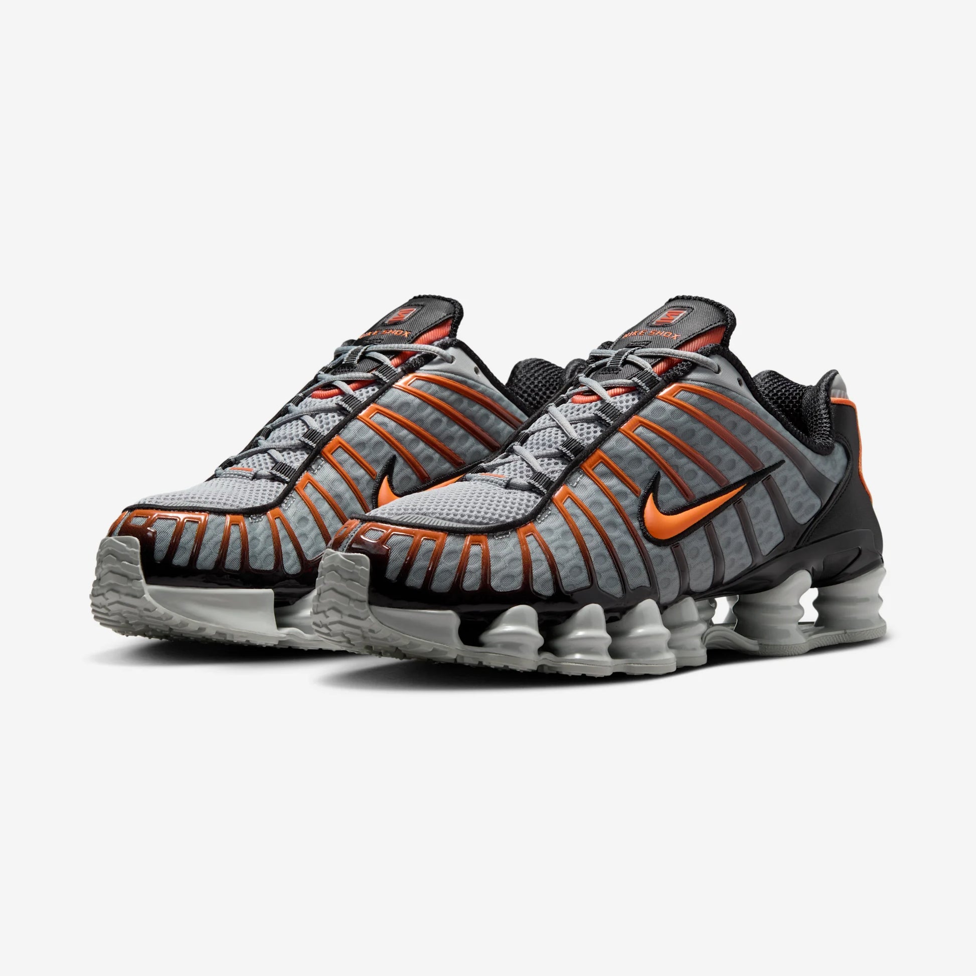 Nike Shox TL Light Smoke Grey Black Bright Mandarin