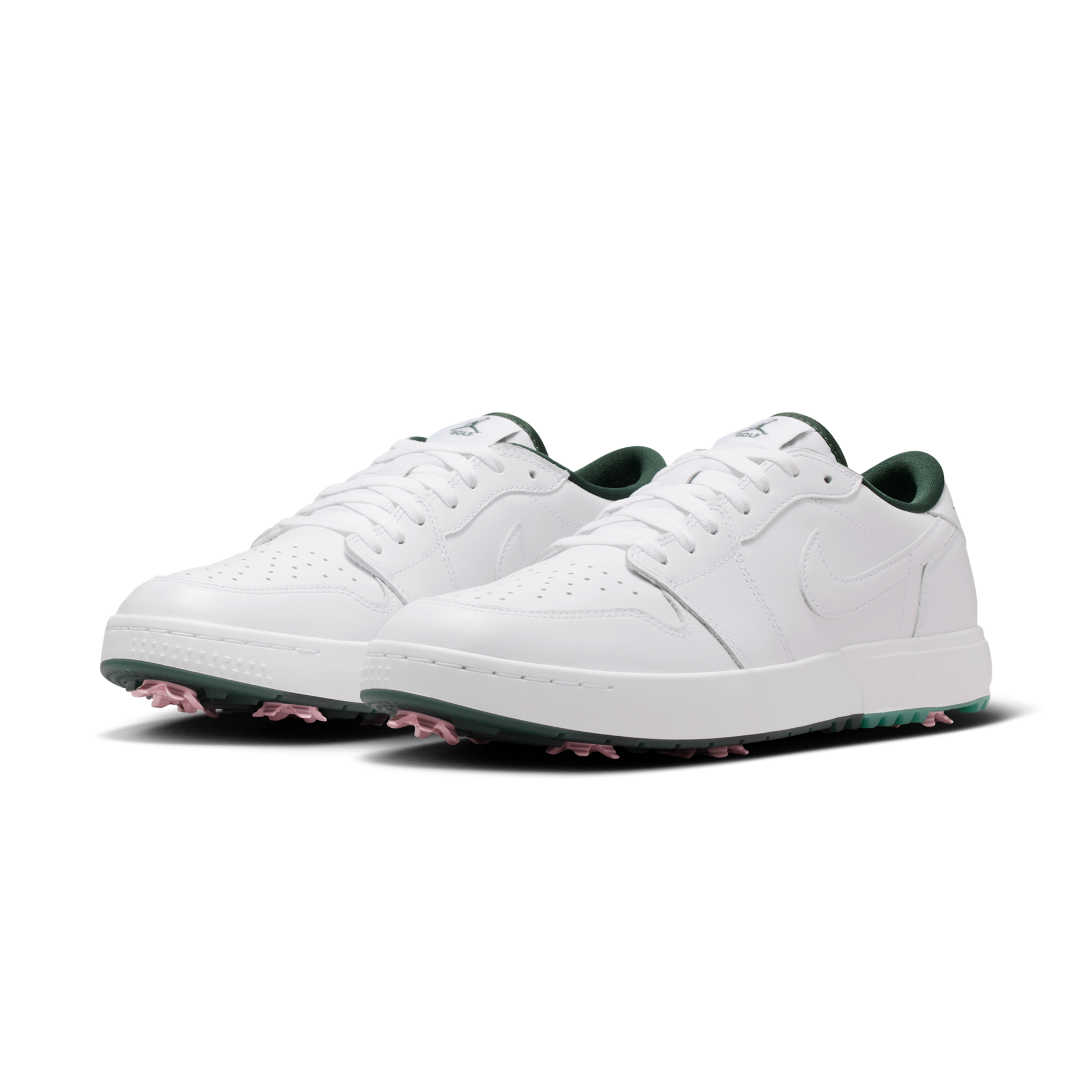 Jordan 1 Low Golf Spiked White Fir Elemental Pink