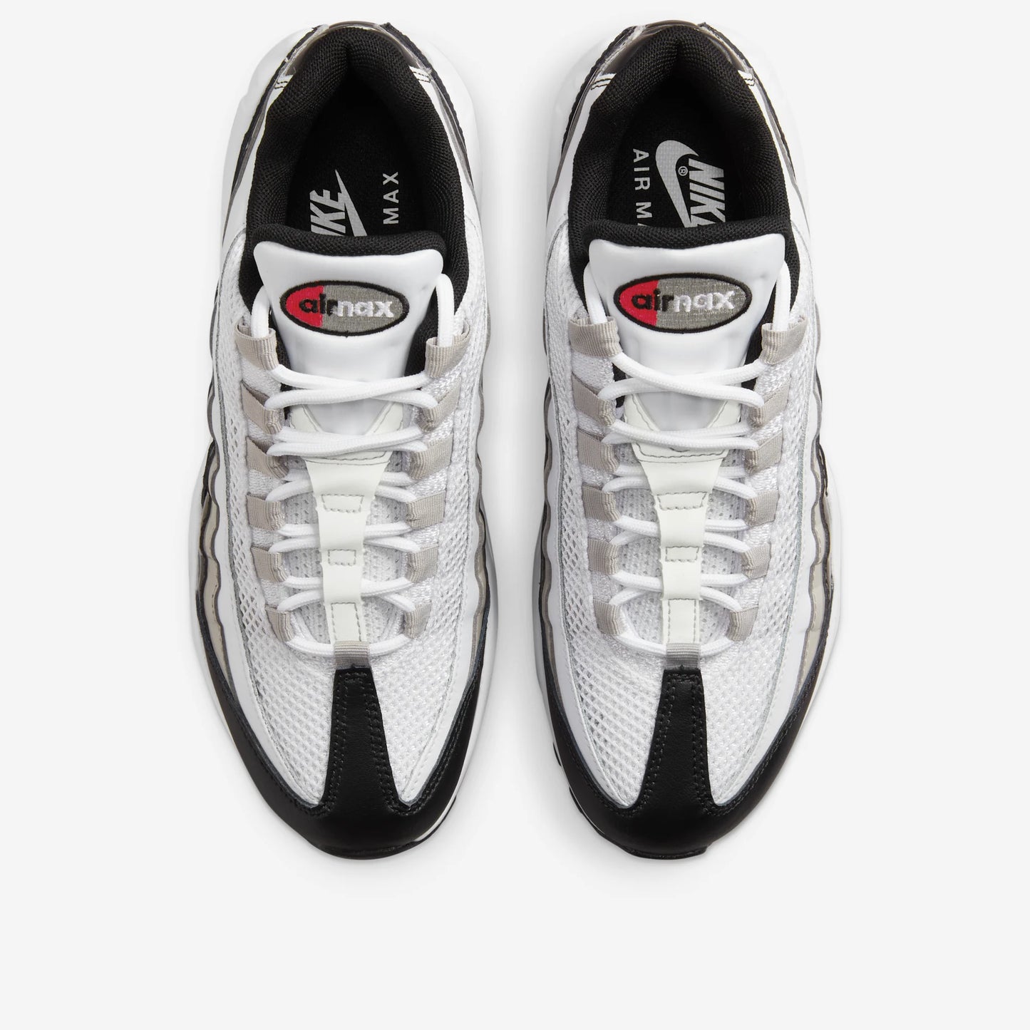 Nike Air Max 95 White Light Iron Ore Black Patent (Women's)