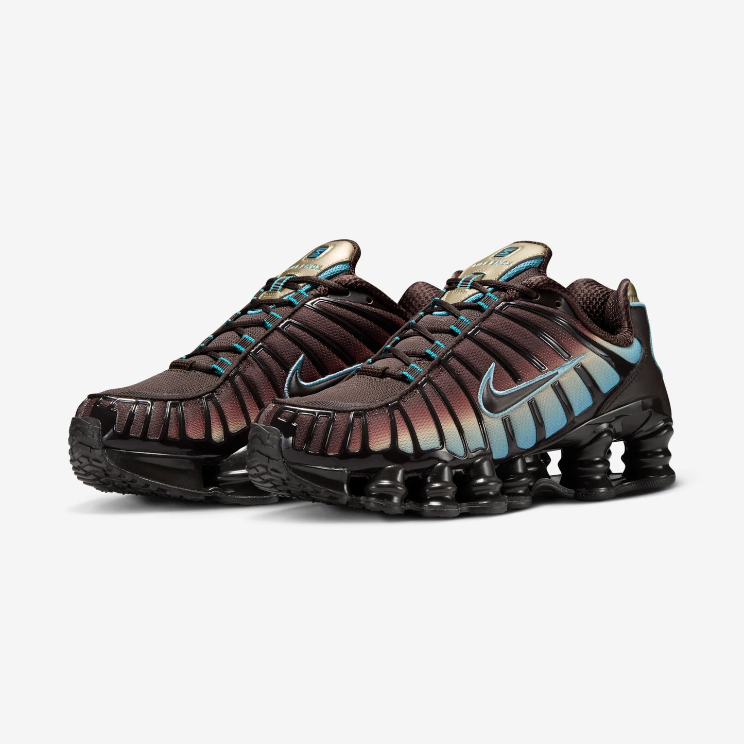 Nike Shox TL Velvet Brown Denim Turquoise (Women's)