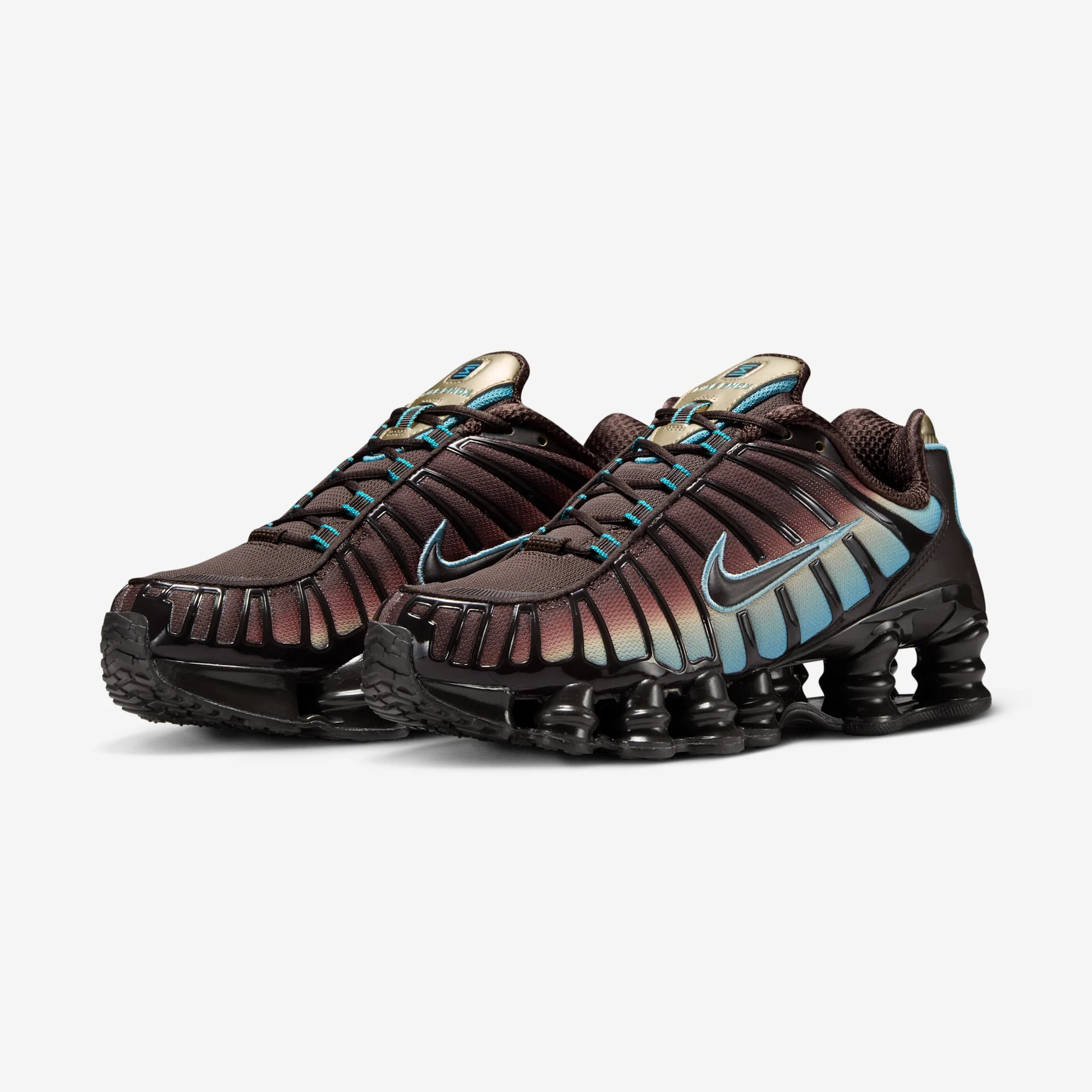 Nike Shox TL Velvet Brown Denim Turquoise (Women's)