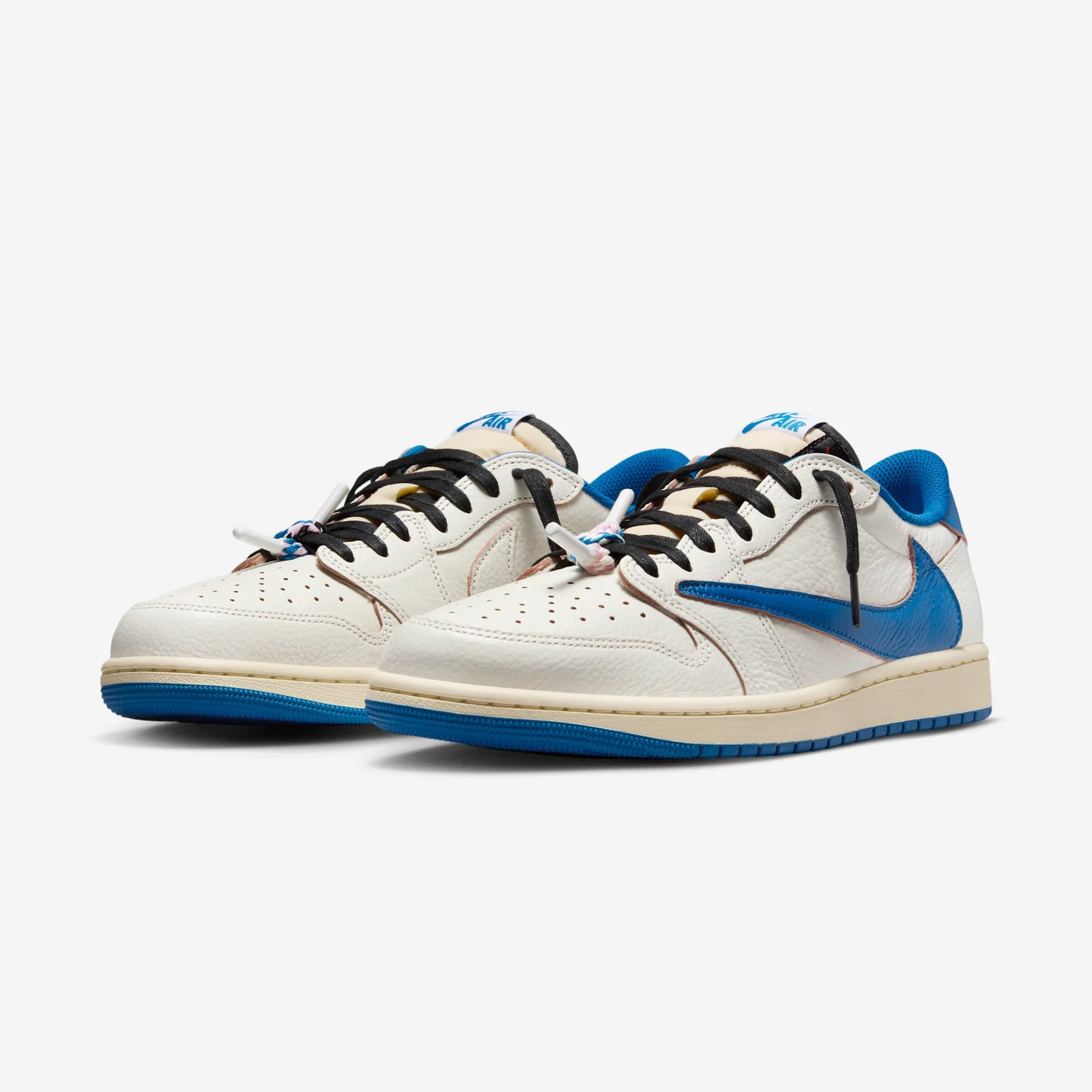 Jordan 1 Retro Low OG SP Fragment x Travis Scott Sail Military Blue