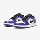 Jordan 1 Low Court Purple White