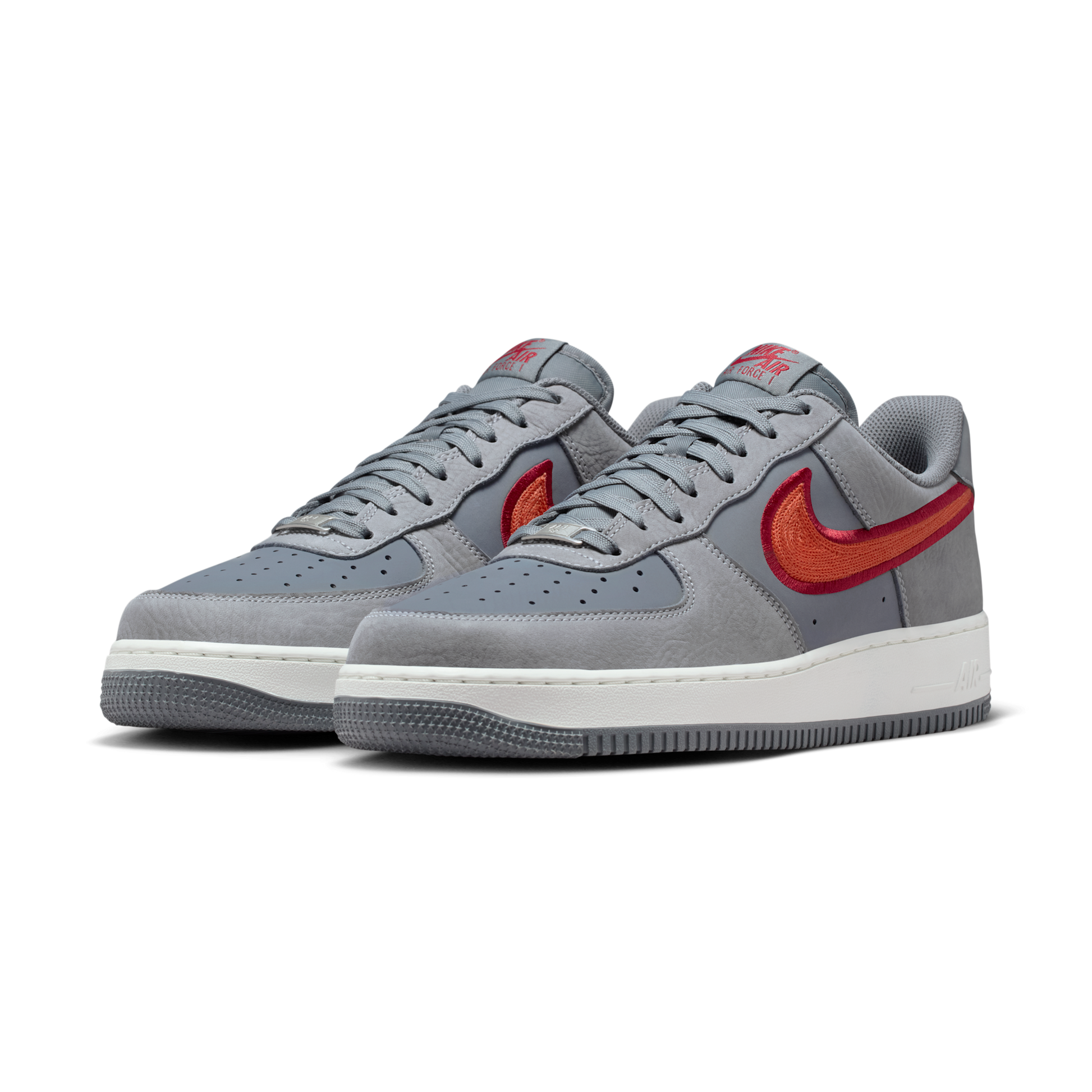 Nike Air Force 1 Low '07 LV8 Cool Grey Crimson Rust