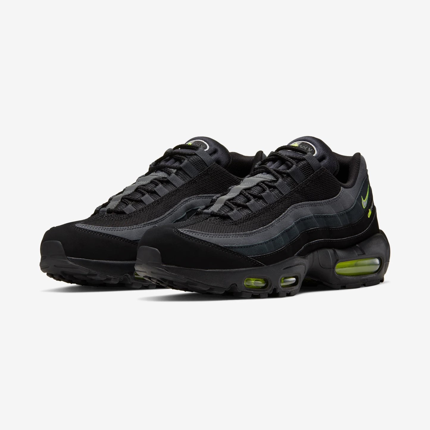 Nike Air Max 95 Retro Logo Black Grey Volt