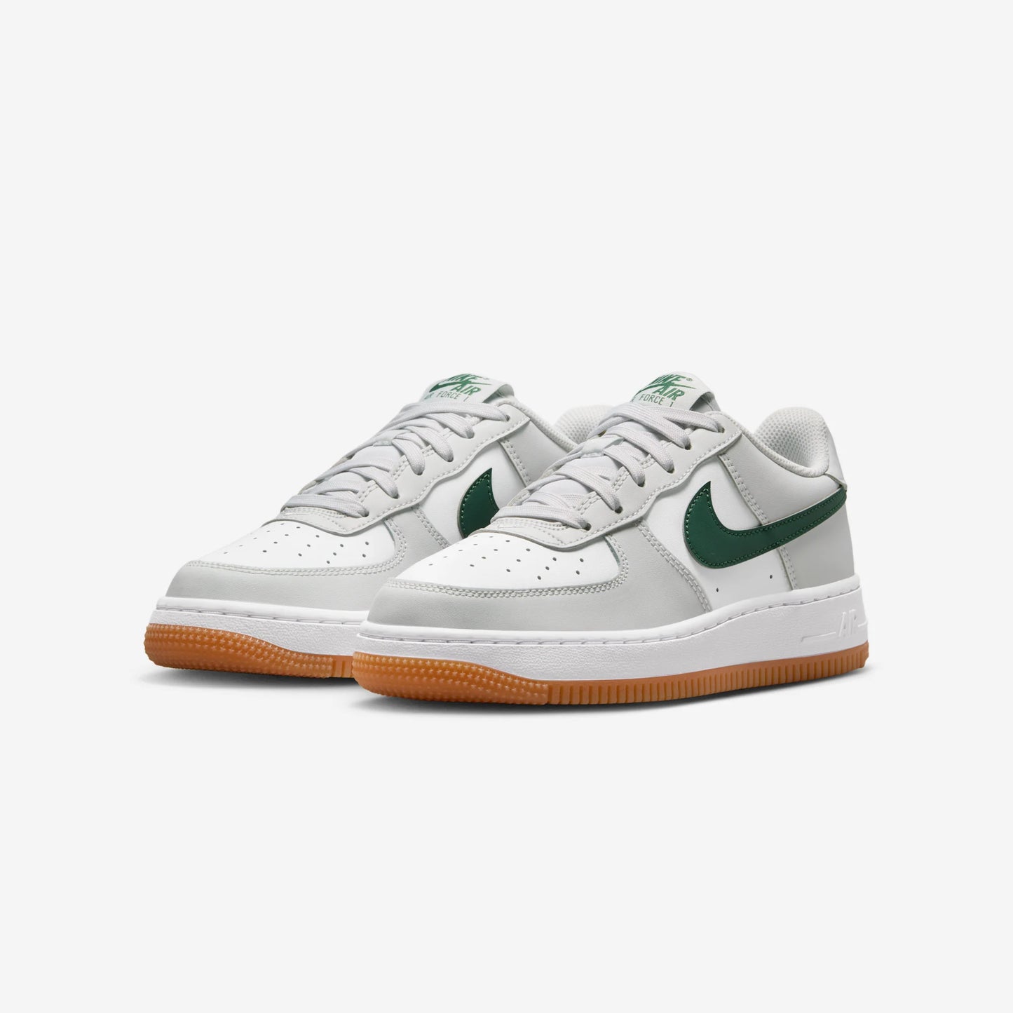 Nike Air Force 1 Low Photon Dust Fir Gum Medium Brown White (GS)