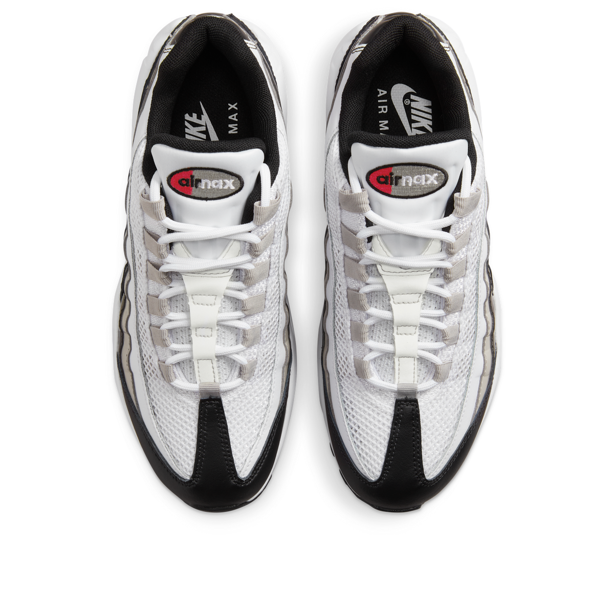 Nike Air Max 95 White Light Iron Ore Black Patent (Women's)