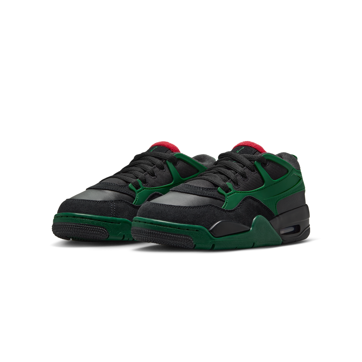 Jordan 4 RM Black Gorge Green Varsity Red (GS)