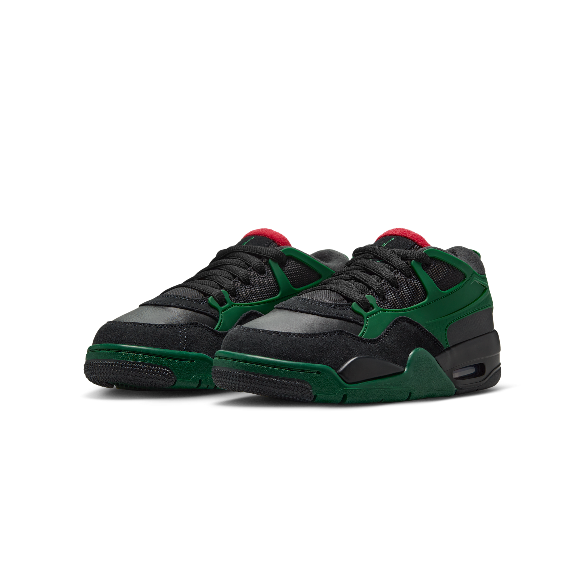 Jordan 4 RM Black Gorge Green Varsity Red (GS)