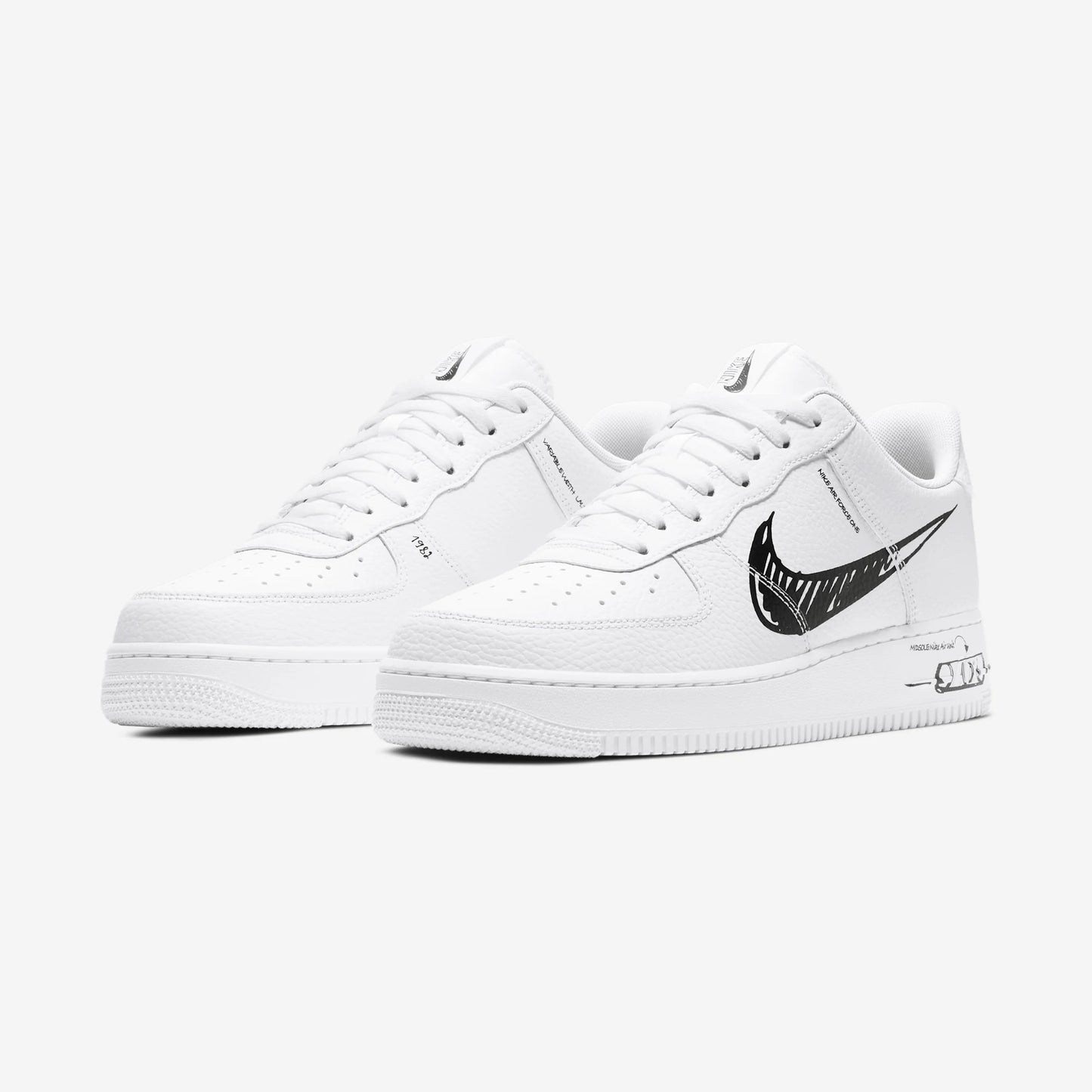 Nike Air Force 1 Low Sketch White Black