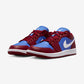Jordan 1 Low Pomegranate Medium Blue (Women's)