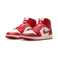 Jordan 1 Mid SE Red Cracked Leather (Women's)