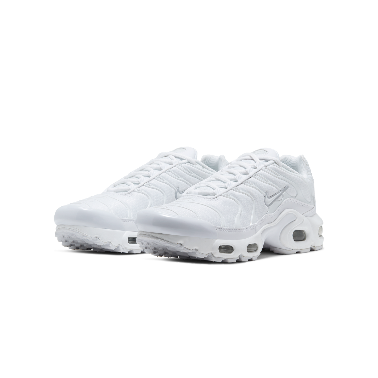 Nike Air Max Plus White Metallic Silver (GS)
