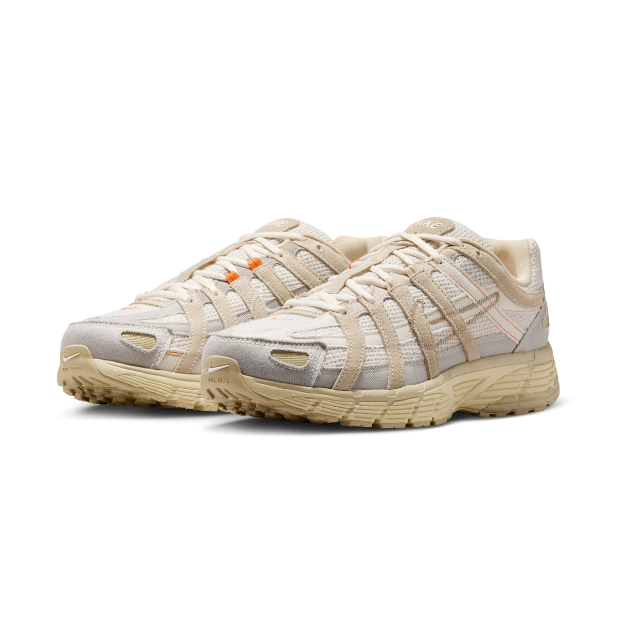 Nike P-6000 College Grey Khaki Safety Orange