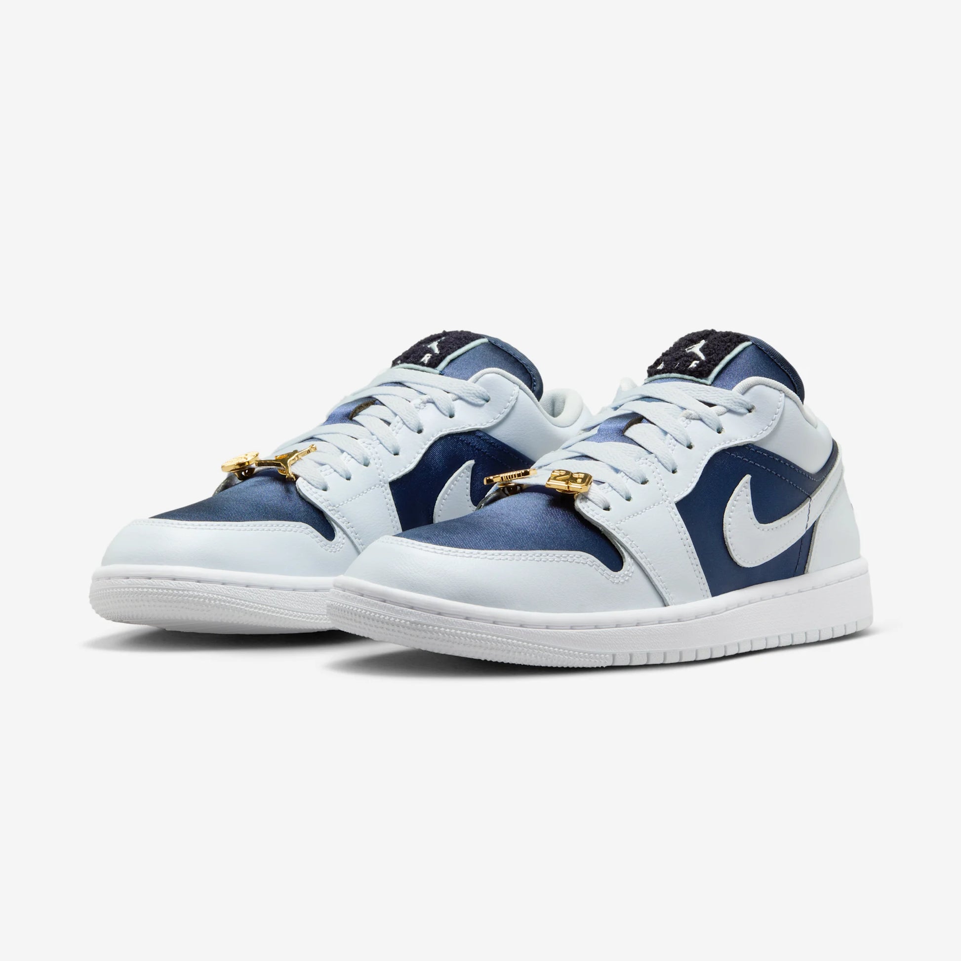 Jordan 1 Low SE Football Grey White Gym Red Midnight Navy (Women's)