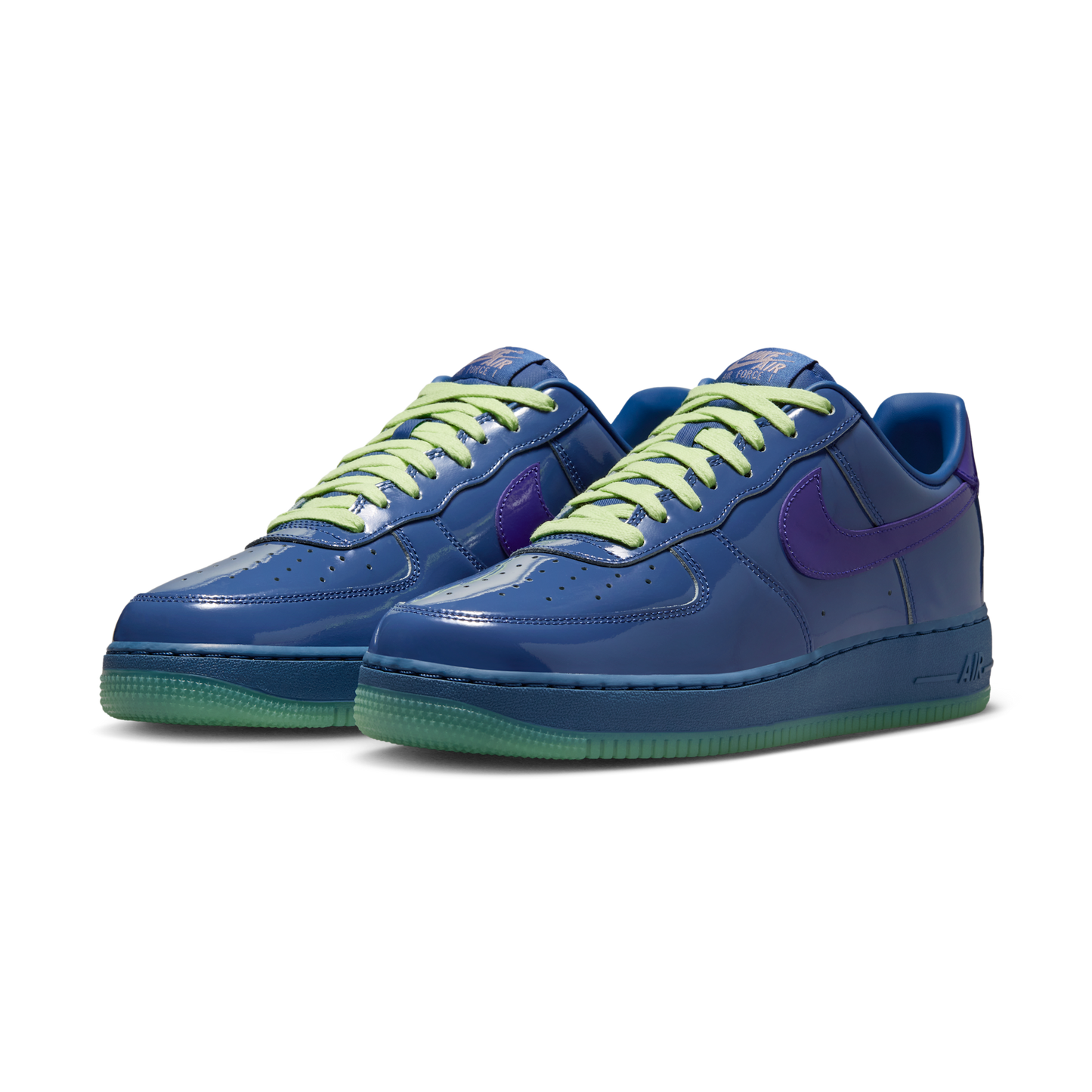 Nike Air Force 1 Low Patent Leather Mystic Navy Grape Ice