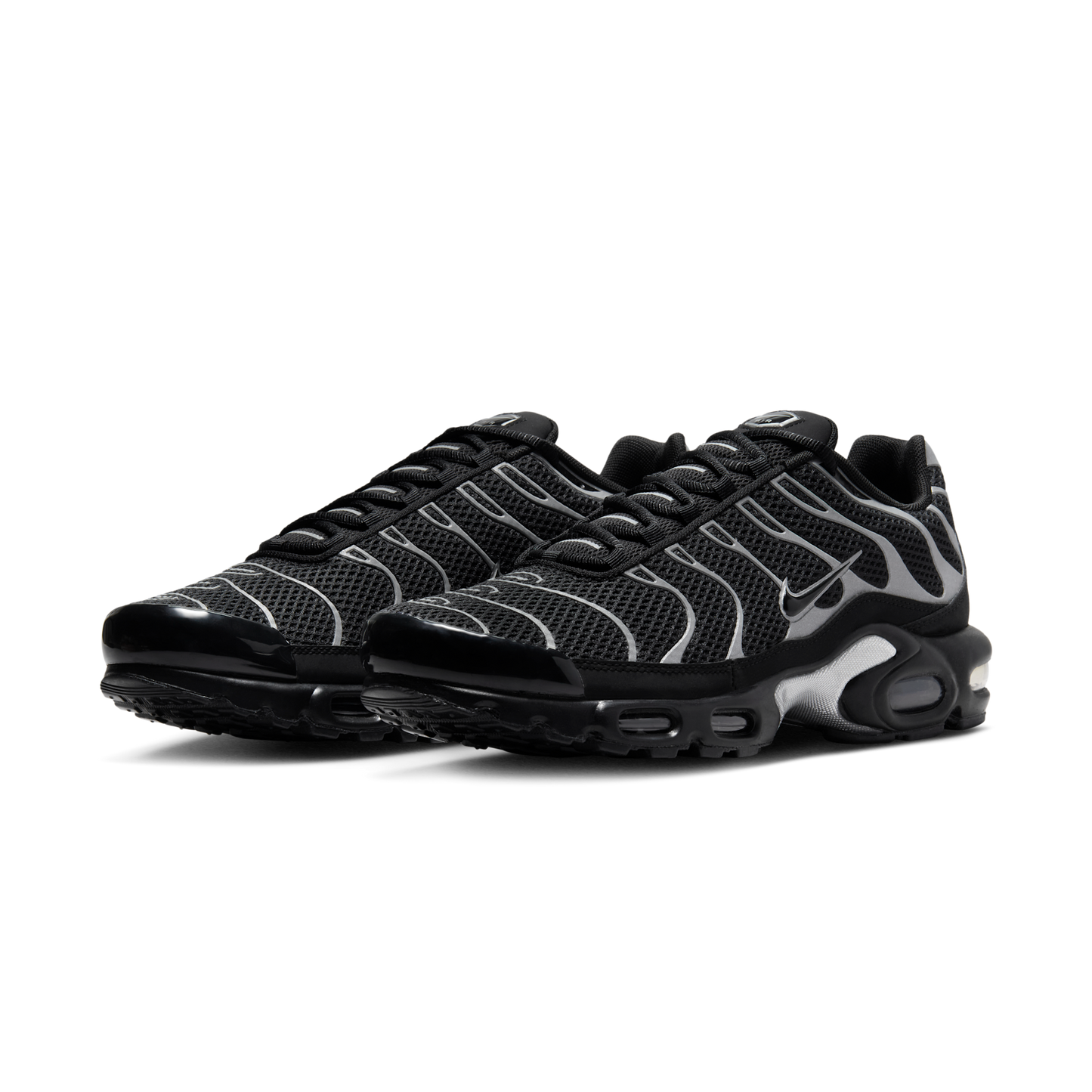 Nike Air Max Plus Premium Black Reflective Silver