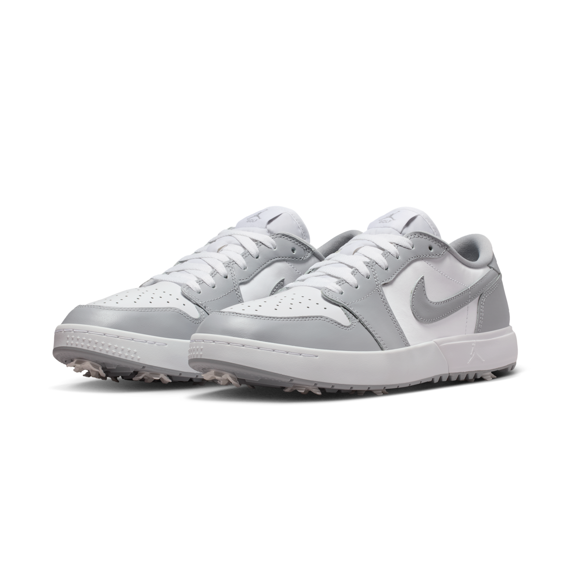 Jordan 1 Low Golf Spiked Wolf Grey White