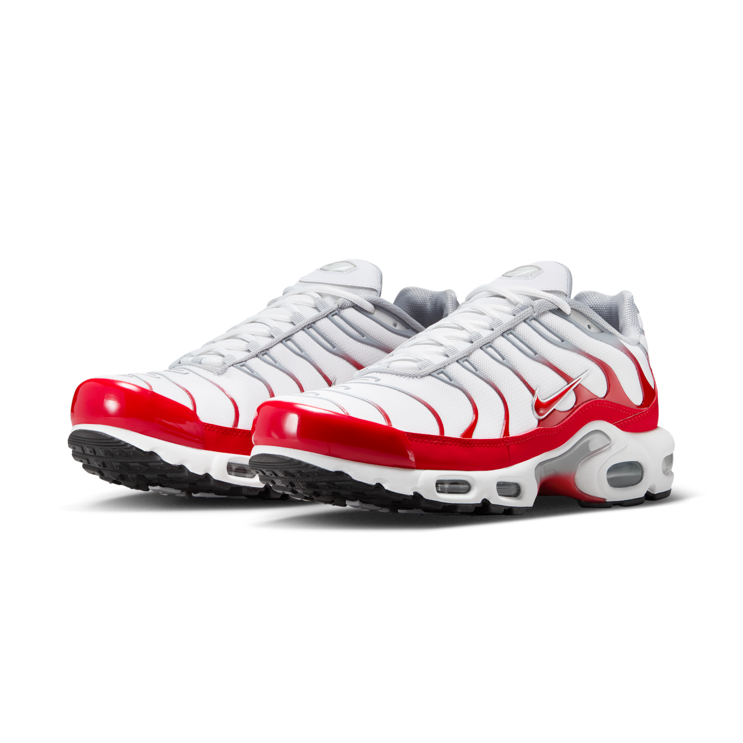 Nike Air Max Plus White University Red Wolf Grey