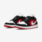 Jordan 1 Low Black White Gym Red (Women's)
