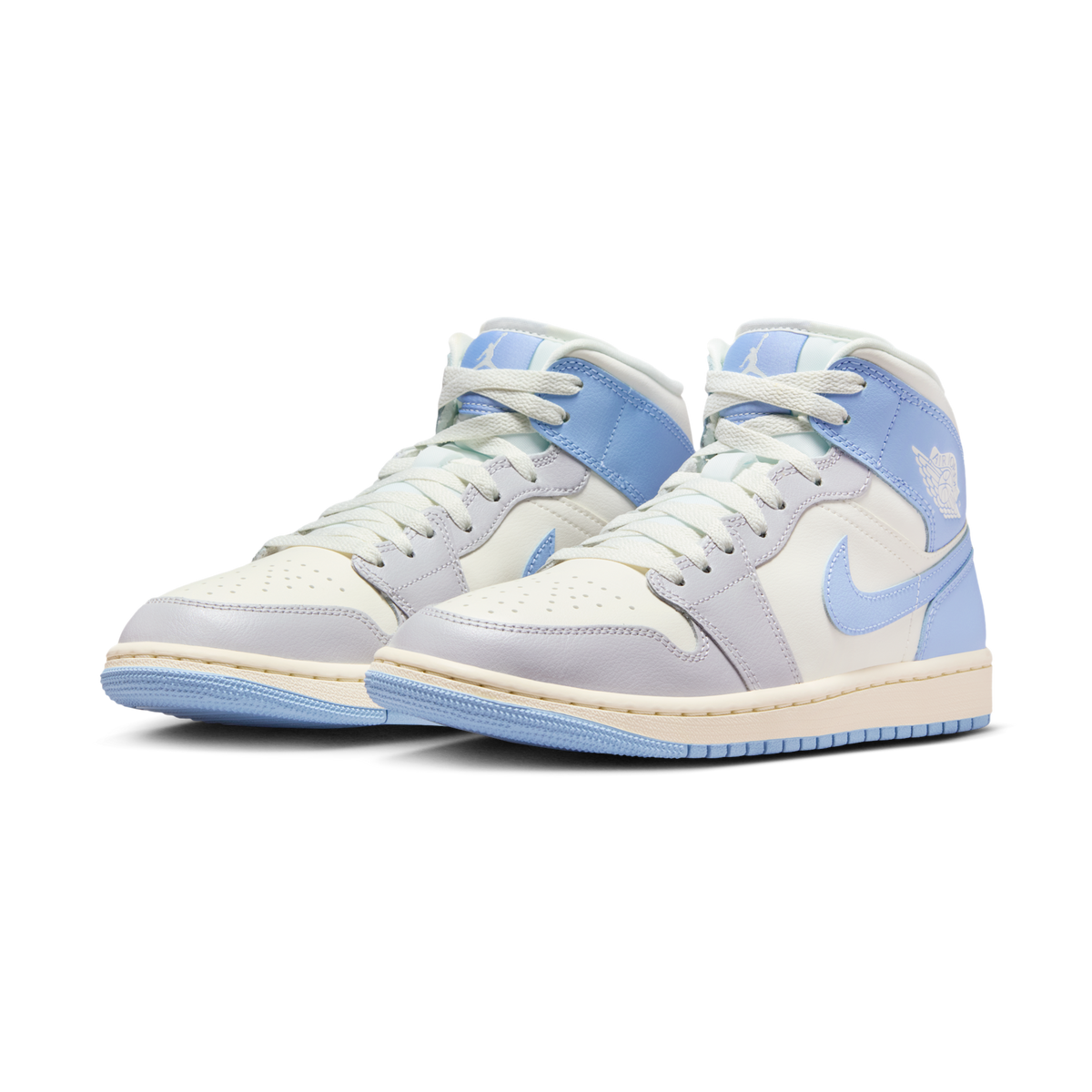 Jordan 1 Mid Psychic Blue Sail Coconut Milk (Women's)