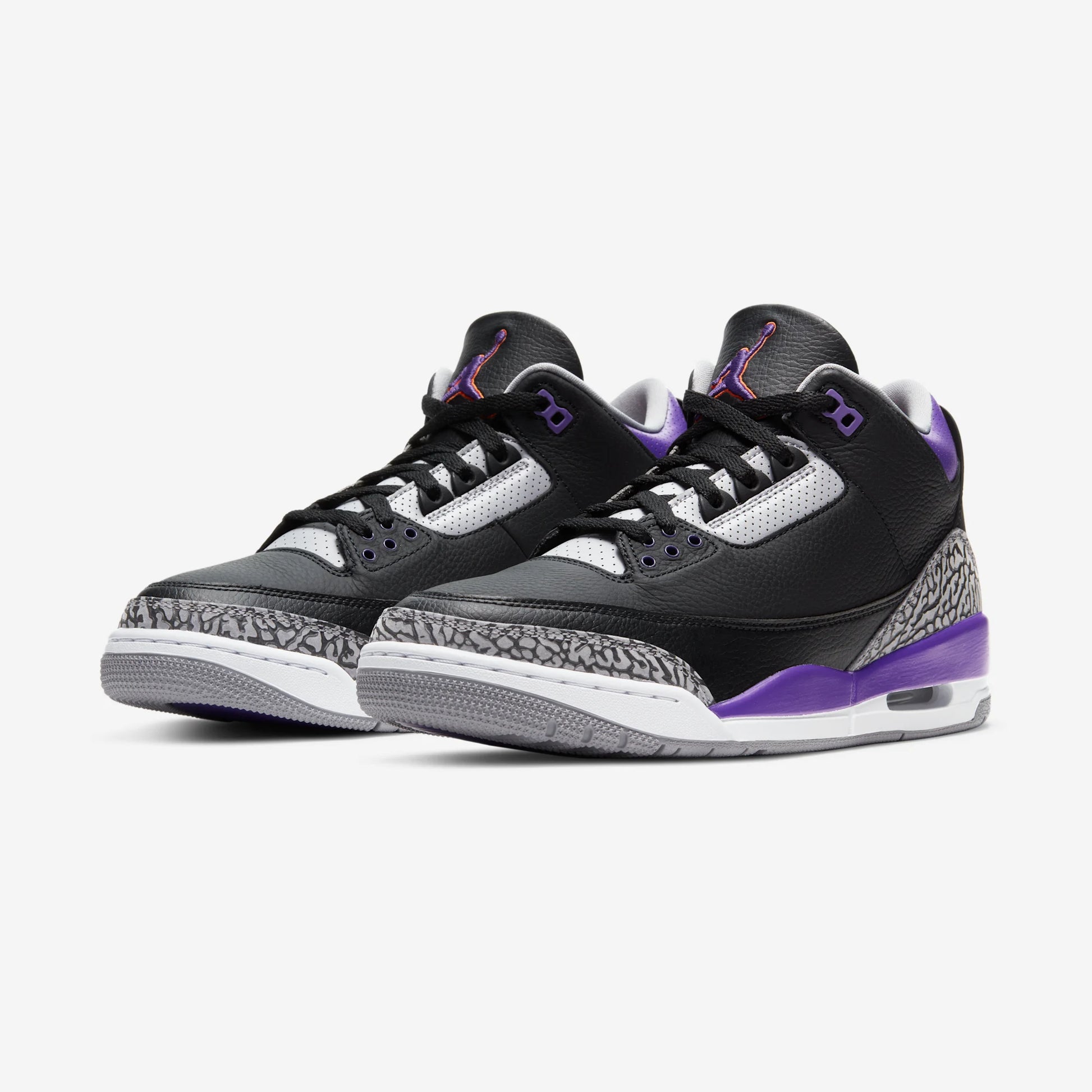Jordan 3 Retro Black Court Purple