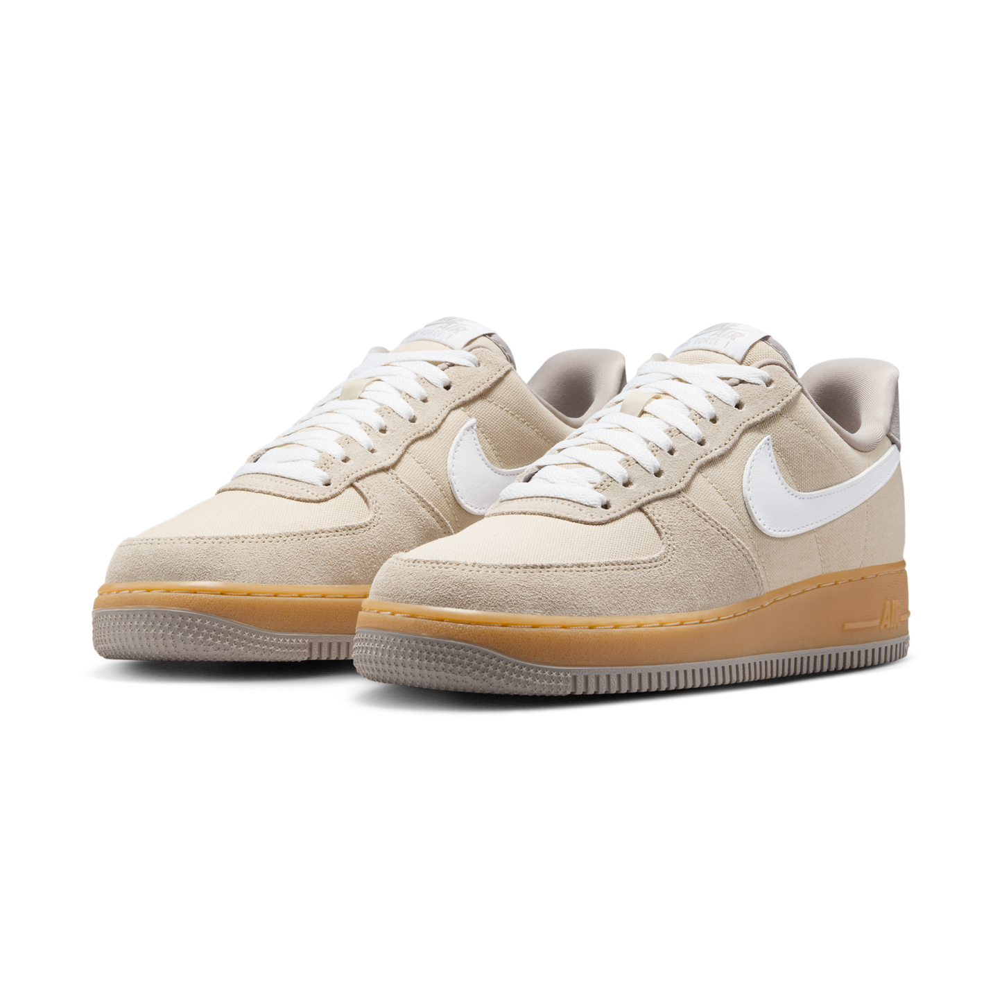 Nike Air Force 1 Low '07 Suede Canvas Khaki (Women's)