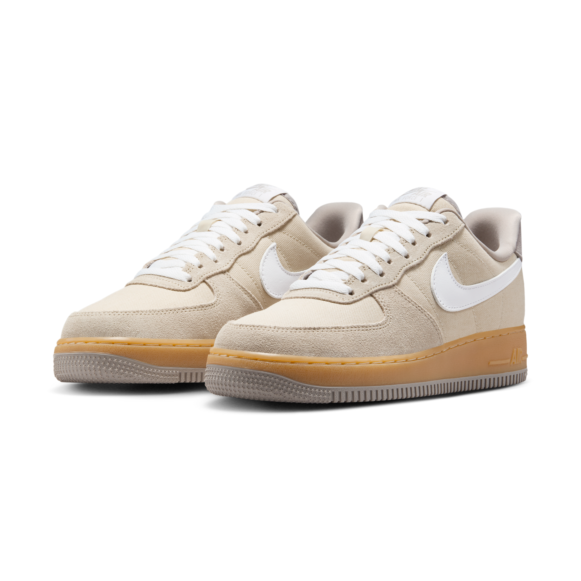 Nike Air Force 1 Low '07 Suede Canvas Khaki (Women's)